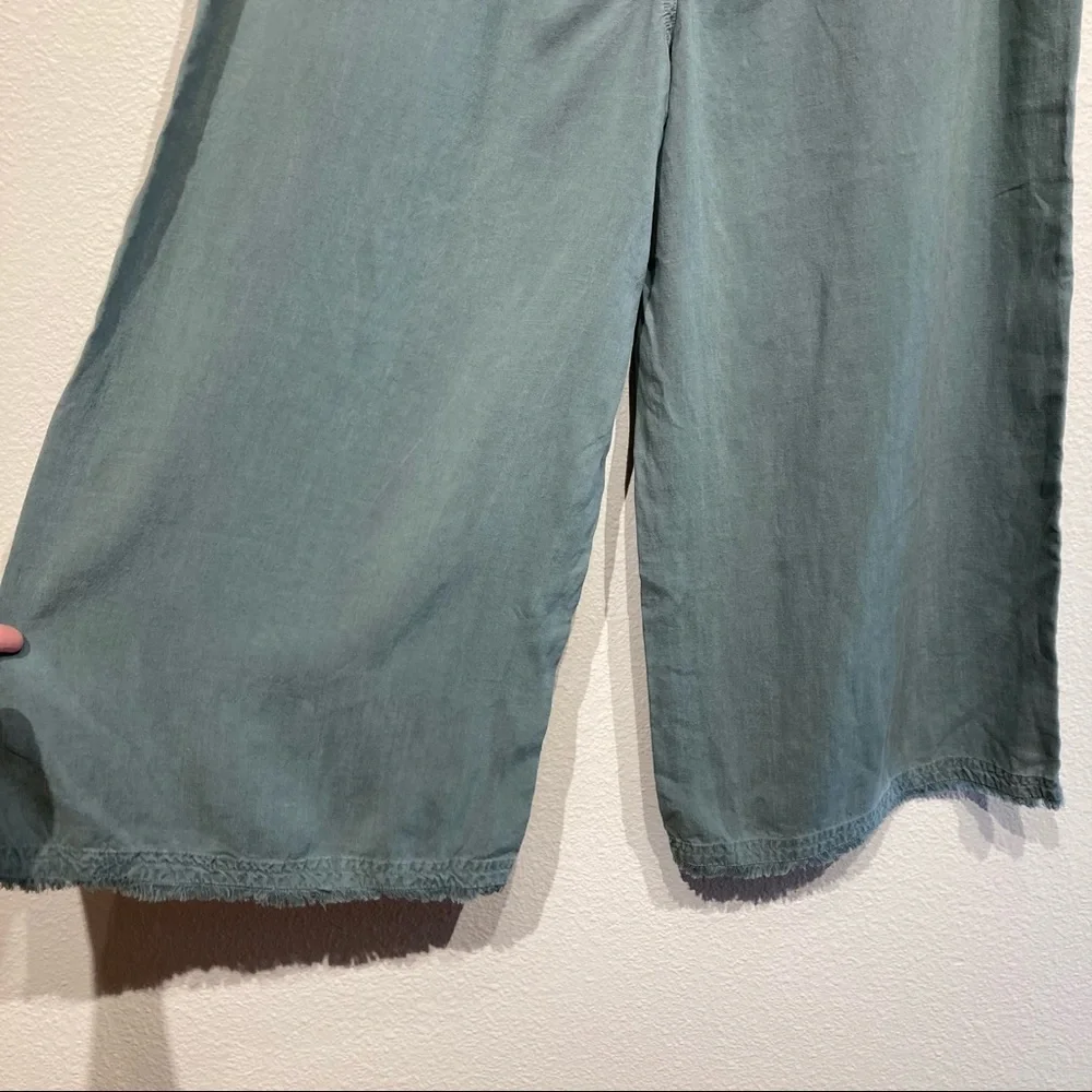 Cloth & Stone cropped wide leg pants with paper bag waist_9